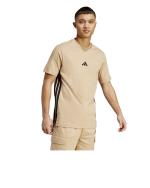  T-shirt maglia maglietta UOMO Adidas Essentials Single Jersey 3-Stripes Beige 