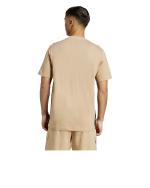  T-shirt maglia maglietta UOMO Adidas Essentials Single Jersey 3-Stripes Beige 