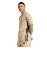  T-shirt maglia maglietta UOMO Adidas Essentials Single Jersey 3-Stripes Beige 