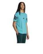  T-shirt maglia maglietta UOMO Adidas Azzurro Future Icons 3-Stripes Cotone 