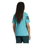  T-shirt maglia maglietta UOMO Adidas Azzurro Future Icons 3-Stripes Cotone 