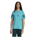  T-shirt maglia maglietta UOMO Adidas Azzurro Future Icons 3-Stripes Cotone 