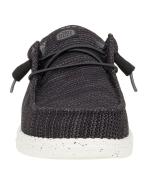  Scarpe Casual Mocassini UOMO Hey Dude Wally stretch mesh m Nero Bianco 