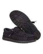  Scarpe Casual Mocassini UOMO Hey Dude Wally stretch mesh m Nero 