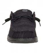 Scarpe Casual Mocassini UOMO Hey Dude Wally stretch mesh m Nero 