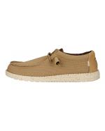  Scarpe Casual Mocassini UOMO Hey Dude Wally Sport Mesh marroncino tan white 