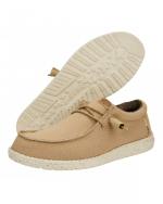  Scarpe Casual Mocassini UOMO Hey Dude Wally Sport Mesh marroncino tan white 