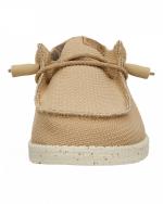  Scarpe Casual Mocassini UOMO Hey Dude Wally Sport Mesh marroncino tan white 