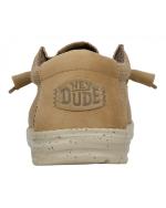  Scarpe Casual Mocassini UOMO Hey Dude Wally Sport Mesh marroncino tan white 