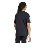  T-shirt maglia maglietta UOMO Adidas Nero Script Single jersey Cotone 