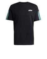  T-shirt maglia maglietta UOMO Adidas Nero Script Single jersey Cotone 