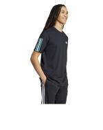  T-shirt maglia maglietta UOMO Adidas Nero Script Single jersey Cotone 
