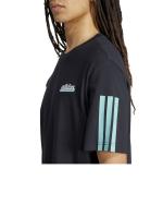  T-shirt maglia maglietta UOMO Adidas Nero Script Single jersey Cotone 