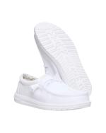  Scarpe Casual Mocassini UOMO Hey Dude Wally Stretch Canvas UOMO Bianco 