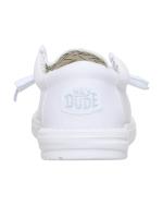  Scarpe Casual Mocassini UOMO Hey Dude Wally Stretch Canvas UOMO Bianco 