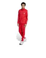 Tracksuit Tuta Intera Completa UOMO Adidas 3-Stripes Rosso Bianco Poliestere 