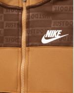 Nike Textured Club Knit Kids Unisex Brown Tracksuit