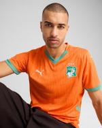  Costa D avorio Ivory Coast Puma Maglia Calcio Arancione 2025 Home 
