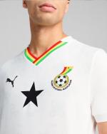  GFA Ghana Puma Maglia Calcio UOMO Bianco 2025 100% poliestere DryCell Home 