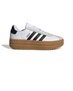  Scarpe Sneakers Ragazze Donna Adidas VL Court Bold Platform Lea Bianco Nero 