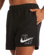  Costume da Bagno pantaloncini shorts UOMO Nike NIKE LOGO SOLID Nero 