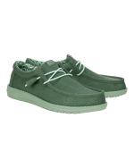  Scarpe Casual Mocassini UOMO Hey Dude Wally canvas m Verde 