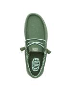  Scarpe Casual Mocassini UOMO Hey Dude Wally canvas m Verde 