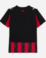  Ac Milan Puma Maglia Calcio Ragazzo Bambino Rosso Nero 2025 26 maniche corte 