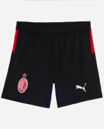  Ac Milan Puma Pantaloncini calcio football Shorts Bambino Ragazzo Nero 2025 26 
