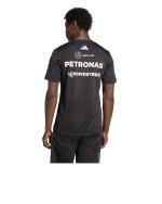  Mercedes AMG Adidas Maglia piloti Formula 1 Nero Poliestere maniche corte 2025 
