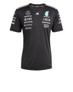  Mercedes AMG Adidas Maglia piloti Formula 1 Nero Poliestere maniche corte 2025 