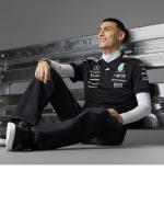 Mercedes AMG Adidas Maglia piloti Formula 1 Nero Poliestere maniche corte 2025 