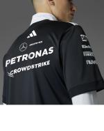  Mercedes AMG Adidas Maglia piloti Formula 1 Nero Poliestere maniche corte 2025 
