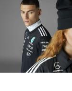  Mercedes AMG Adidas Maglia piloti Formula 1 Nero Poliestere maniche corte 2025 