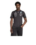  Mercedes AMG Adidas Maglia piloti Formula 1 Nero Poliestere maniche corte 2025 